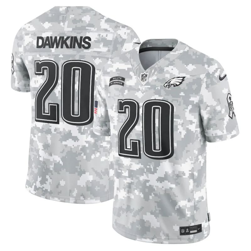 Men Philadelphia Eagles #20 Dawkins Nike Arctic Camo 2024 Salute to Service Limited NFL Jersey->philadelphia eagles->NFL Jersey